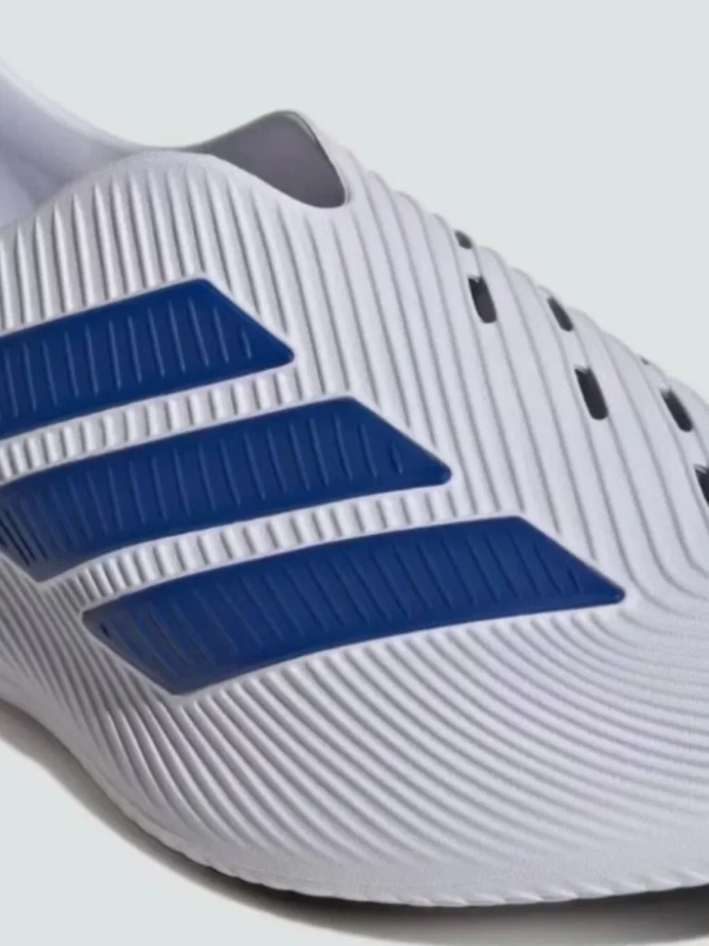 NEW adidas Purechill Runner Men's White & Blue Slip-On Sneakers Slides Size 12